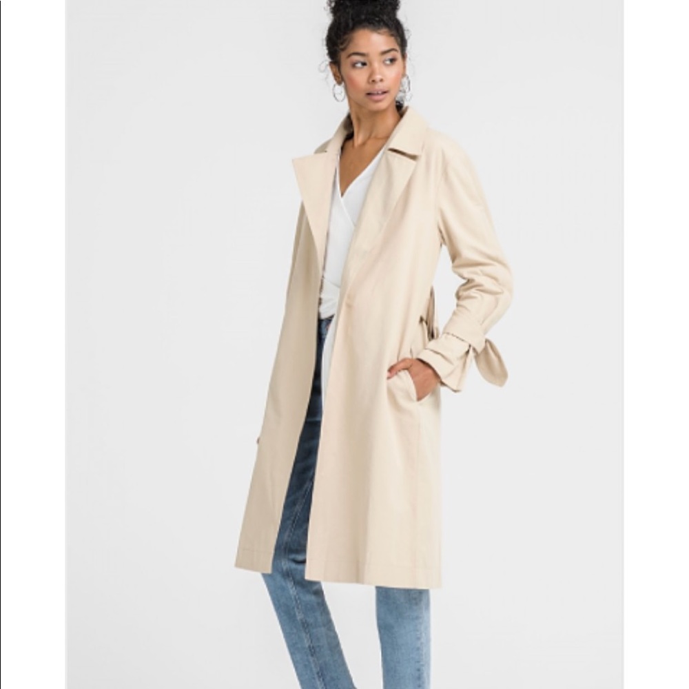 NWT LUSH Khaki Belted Coat Jacket